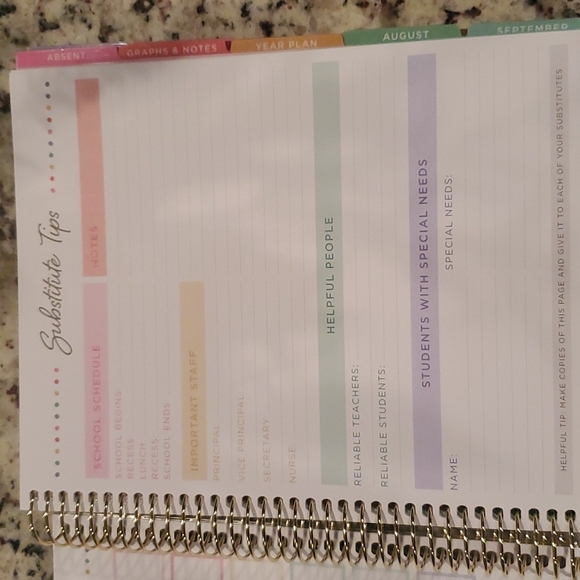 TEACHER'S  PLANNING TOTE - Picture 9 of 16